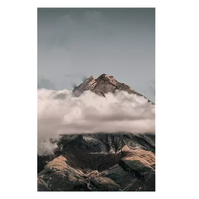 Фото на холсте горы в облаках, размера 40x60