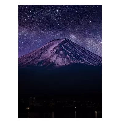 Фото на холсте гора со звёздами, размера 60x80