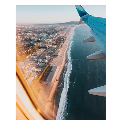 Фото на холсте крыло самолёта, размера 40x50