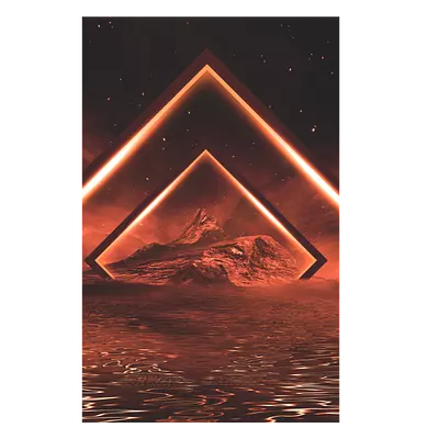 Фото на холсте геометрическая абстракция, размера 30x45