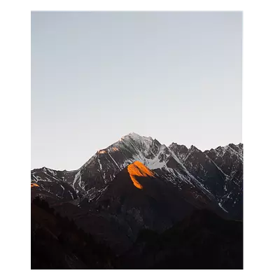 Фото на холсте горы под закатным солнцем, размера 50x60