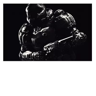Фото на холсте doomguy, размера 75x50