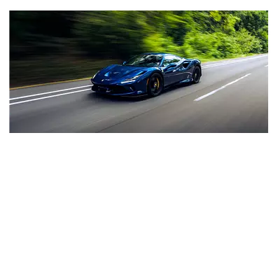 Фото на холсте синий феррари, размера 80x40