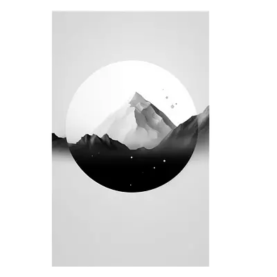 Фото на холсте абстракция гор, размера 20x30