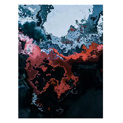 Фото абстракция краски на композитной панели 30x40