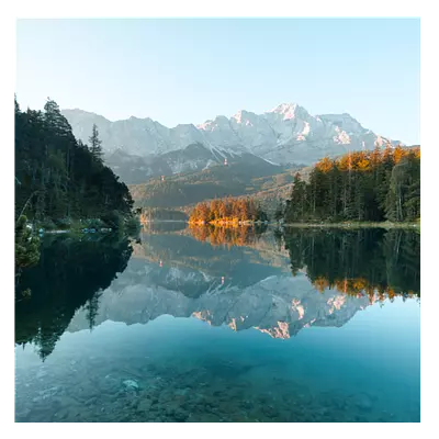 Фото на холсте озеро с горами, размера 60x60