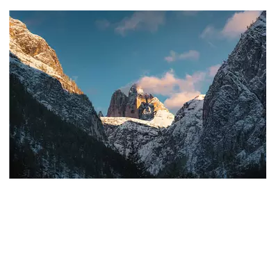 Фото на холсте снежные горы, размера 120x80