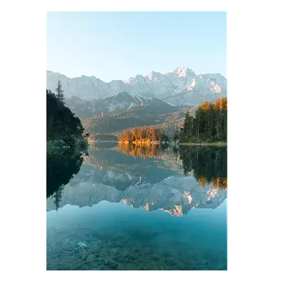 Фото на холсте озеро с горами, размера 50x70