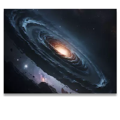 Фото на холсте галактика, размера 80x60