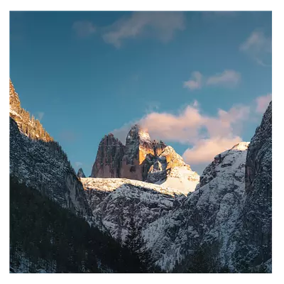 Фото на холсте снежные горы, размера 50x50