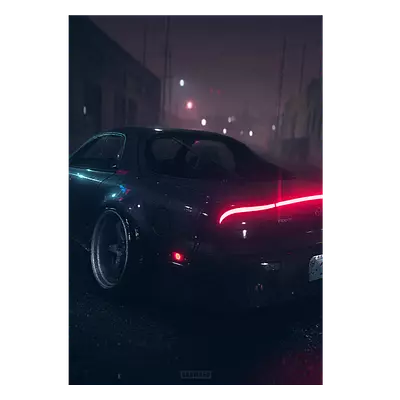 Фото на холсте mazda rx-7, размера 70x100