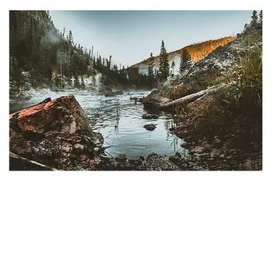 Фото на холсте. горное озеро. 45 x 30 см. у нас длинные холсты!