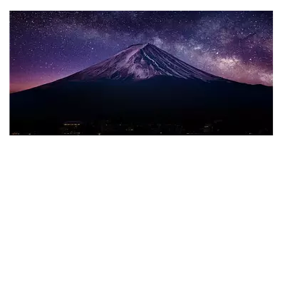 Фото на холсте гора со звёздами, размера 80x40