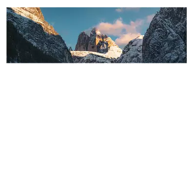 Фото на холсте снежные горы, размера 120x40