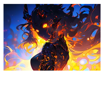 Фото на холсте demonic girl, размера 100x70