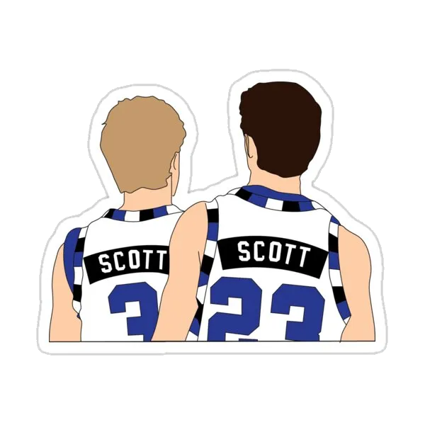 Графика братьев Скотт из сериала 'Холм одного дерева'