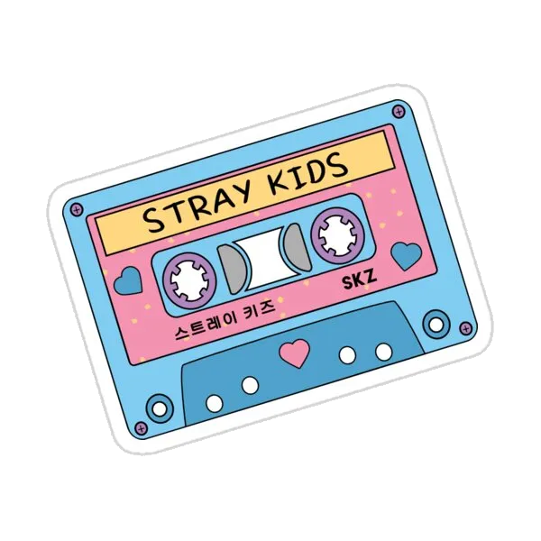 STRAY KIDS Милый Ретро Пастельный Кассетный Плеер Синий Розовый