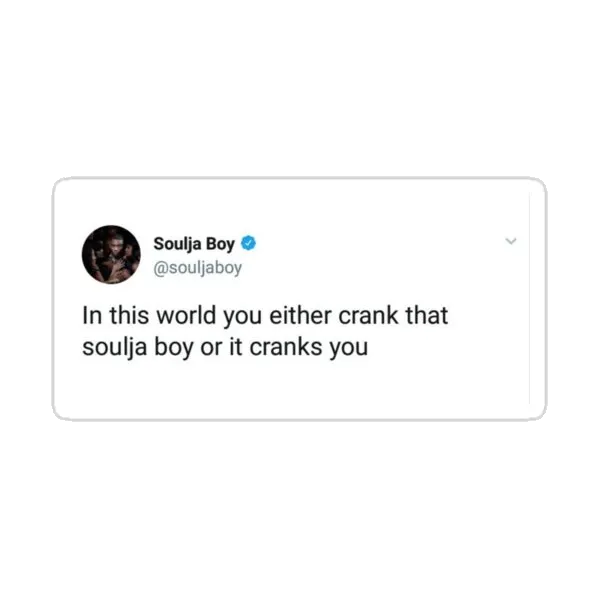 Твит Soulja Boy