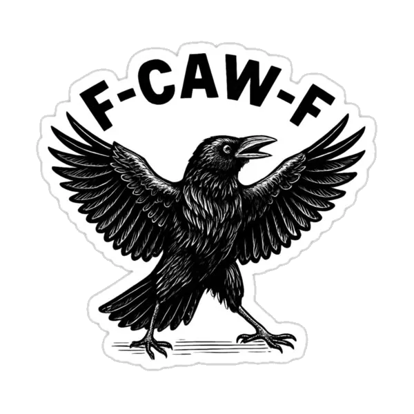 Юмористическая футболка с каламбуром для любителей птиц F. Caw F.
