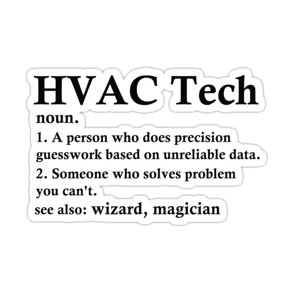 Смешное определение техника HVAC и профессии стюардессы