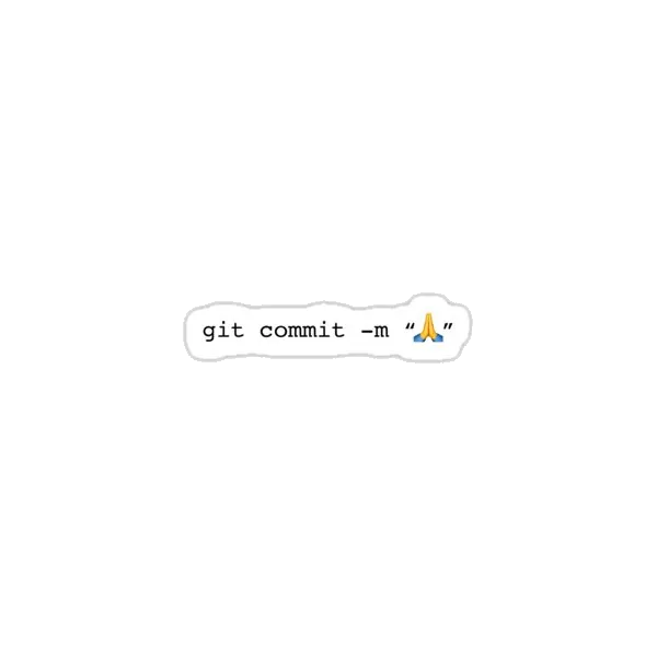 git commit с молитвенно сложенными руками эмодзи