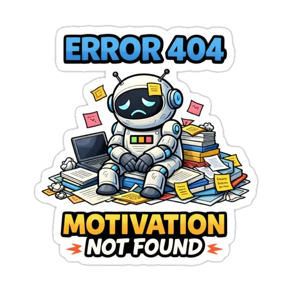 Ошибка 404 Мотивация не найдена Смешной мем для программистов