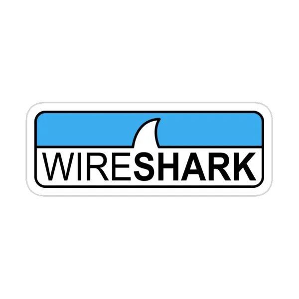 Логотип Wireshark в высоком разрешении горизонтальный