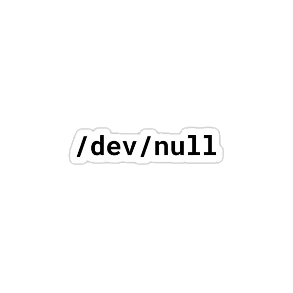 Забавный черный текст /dev/null для гиков/ботаников Linux/Unix