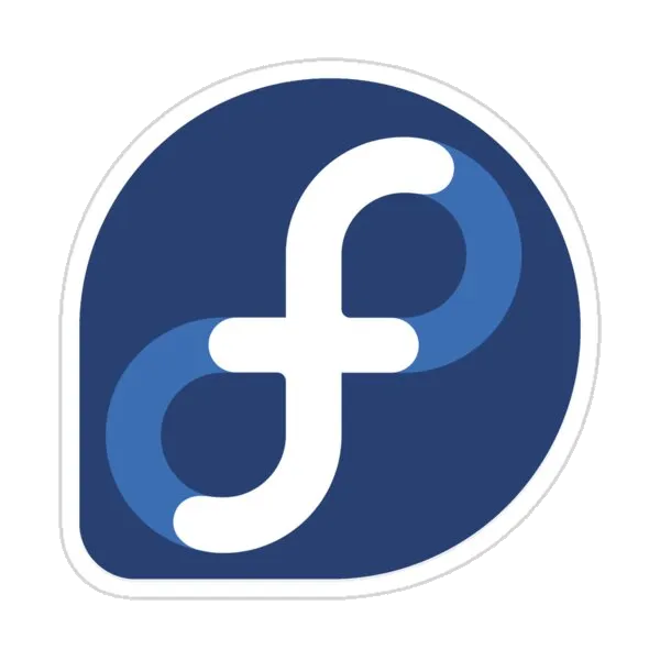 Логотип Fedora Linux – Наклейка с открытым исходным кодом