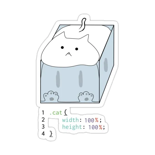 Кот в коробке CSS