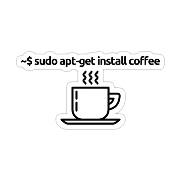linux sudo apt get install coffee смешная команда linux