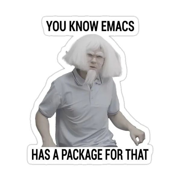 Emacs - Вы знаете, что у Emacs есть пакет для этого