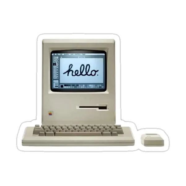 Mac - Ретро Apple Macintosh Hello World