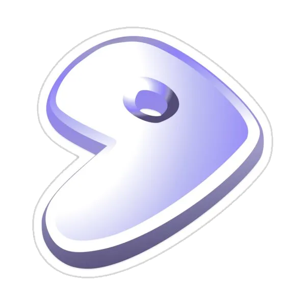 Логотип Gentoo Linux – Наклейка с открытым исходным кодом