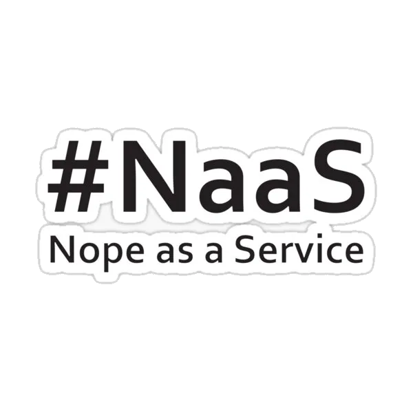 #NaaS - Нет как услуга (черный)