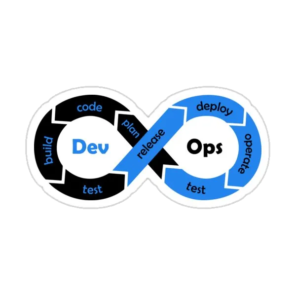 DevOps - черно-синий