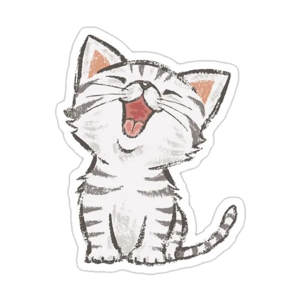 Счастливый американский короткошёрстный кот