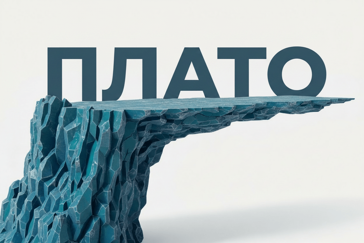 Иллюстрация: ощущение плато при изучении английского на уровне B2