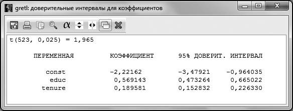 Gretl. Доверительный интервал в Гретл. Символ Gretl. Как построить доверительный интервал в Гретл. Гретл программа.