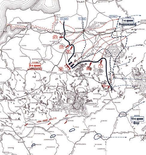 Августовская операция 1915 карта - 85 фото