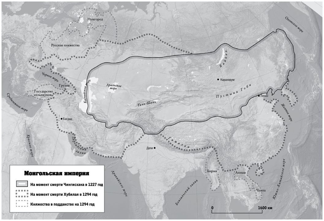 Карта монгольской империи