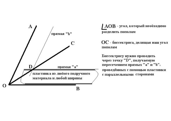 Прямой угол пополам. Деление угла пополам. Как разделить угол пополам с помощью циркуля. Деление прямого угла пополам. Поделить угол пополам.