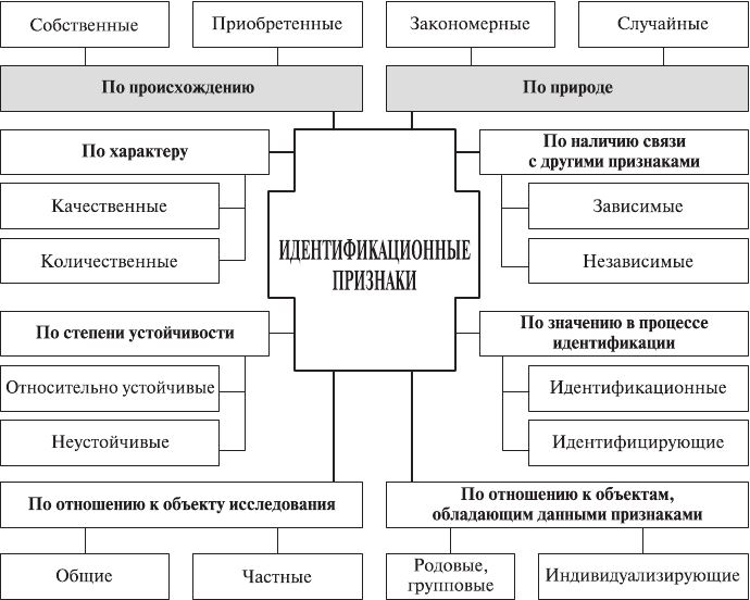 Виды криминалистики. Классификация идентификационных признаков криминалистика. Схема признаки криминалистической идентификации. Идентифицирующий признак в криминалистике. Признаки идентификации в криминалистике.