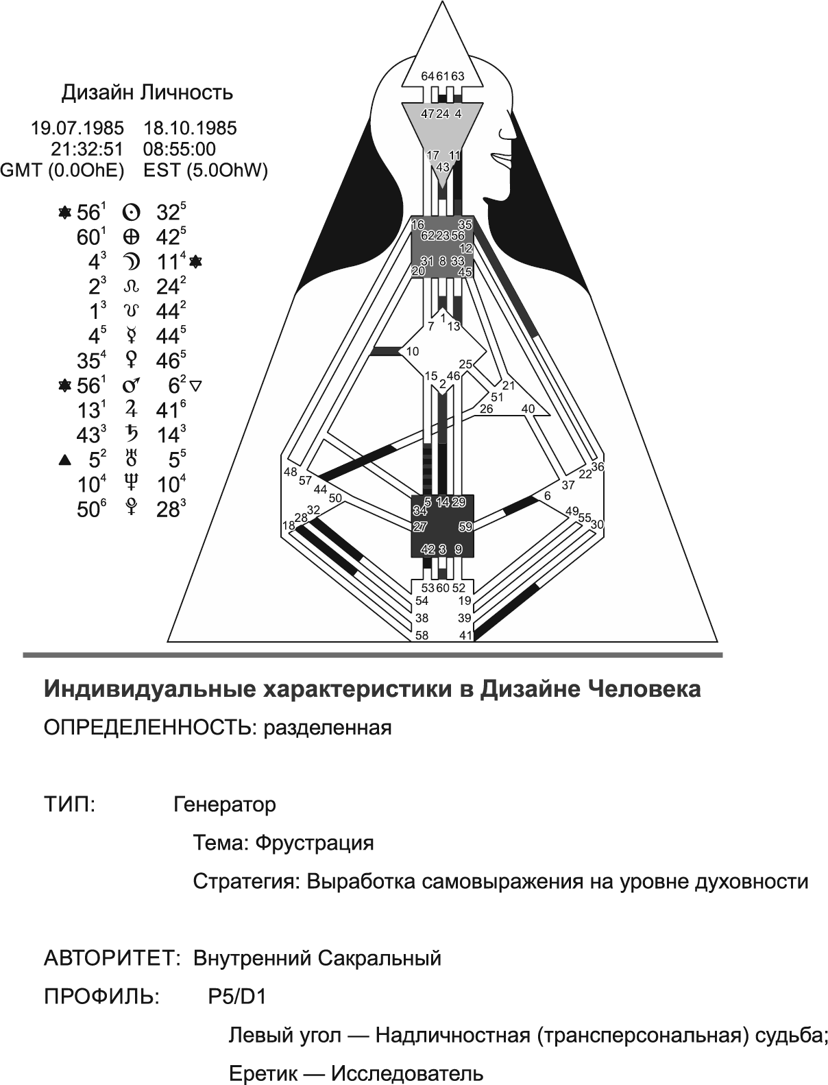 Рефлектор хьюман дизайн описание