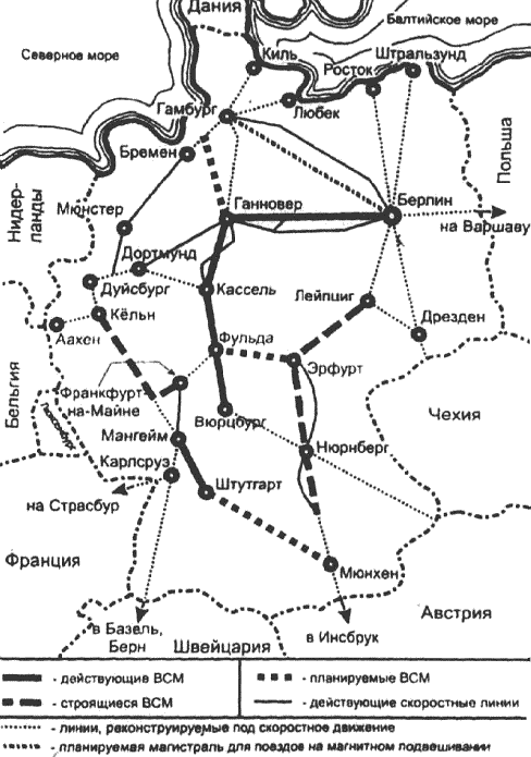 Жд германии карта