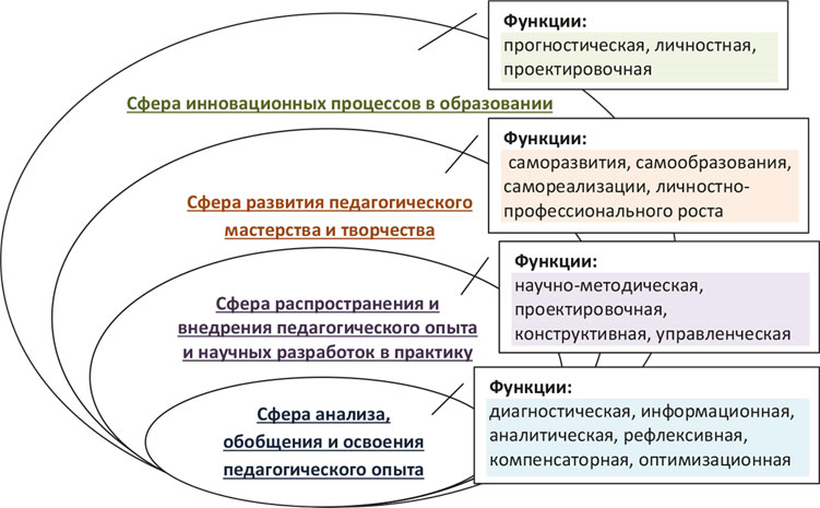 Сферы профессиональной деятельности учителя