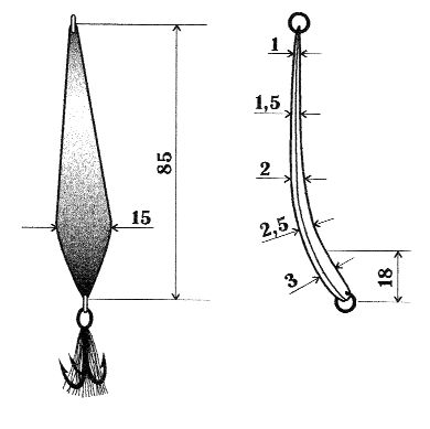 Зимняя блесна чертежи