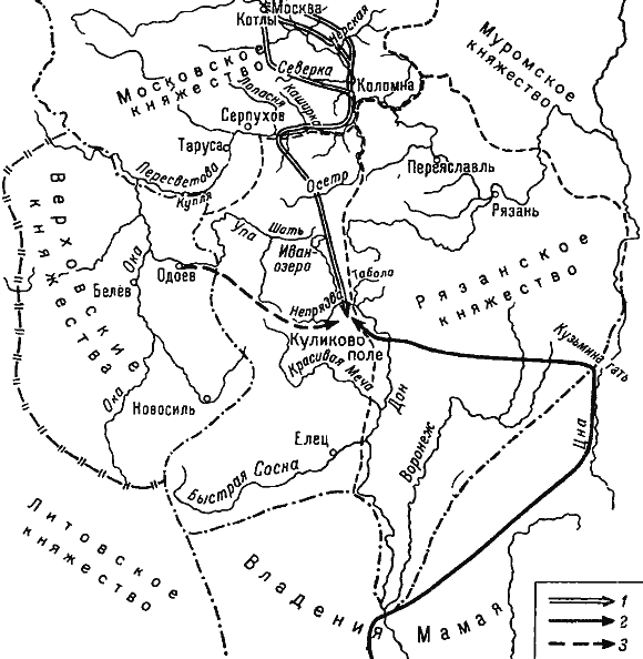 Непрядва река Куликово поле карта. Поход Мамая на Русь карта. Карта похода Дмитрия Донского на Куликово поле. Поход Дмитрия Донского на Куликово поле схема.