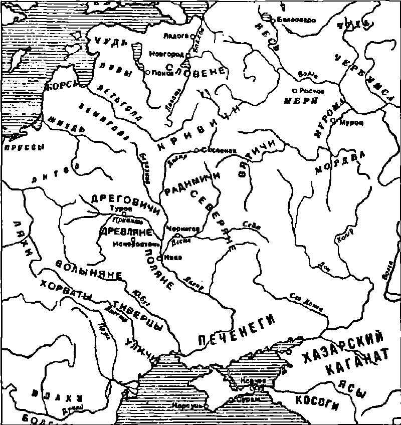 Славянская территория. Расселение племен восточных славян карта. Карта расселения племен славян древней Руси. Расселение восточнославянских племен карта. Карта расселения славянских племен черно белая.