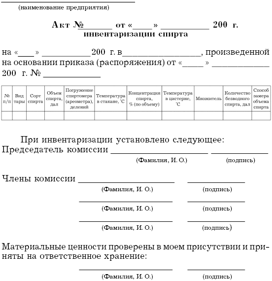 Акт списания противогазов с истекшим сроком годности образец